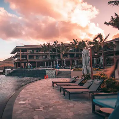 Infinity pool overlooking the ocean