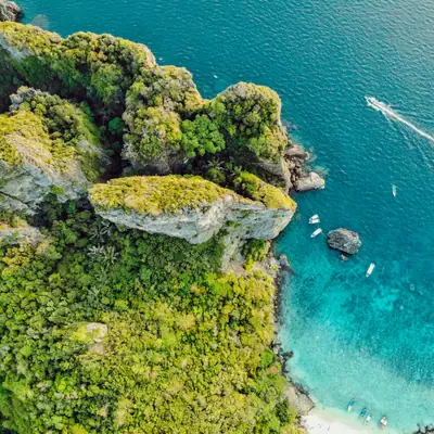 Thai island from above