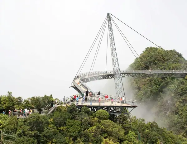 Langkawi cable car above the rainforest